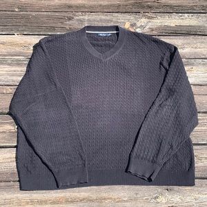 Black Nautica V neck sweater4XLT